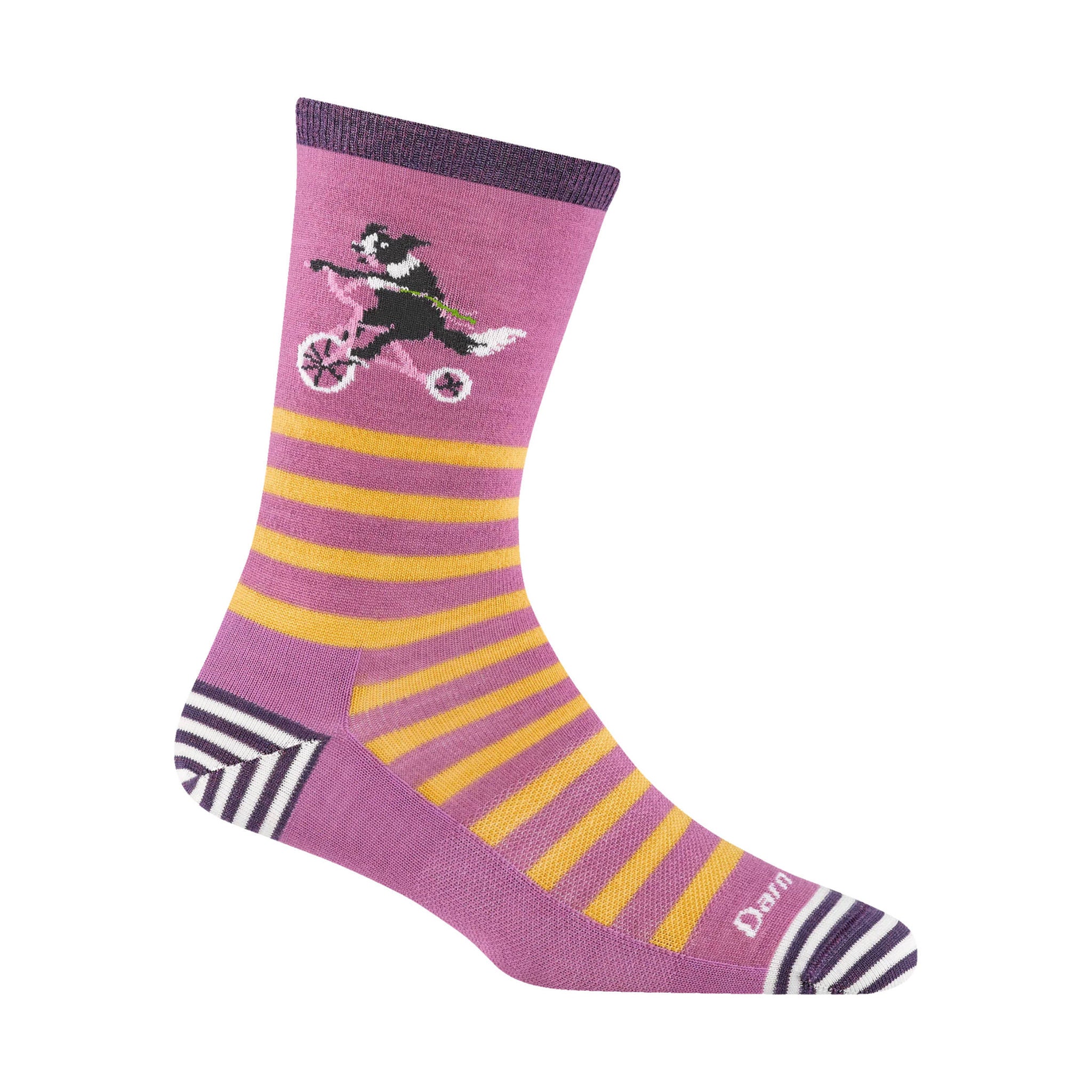 Darn Tough Vermont Women's Lightweight Lifestyle Animal Haus Crew - Lilac by Lenny's Shoe & Apparel
