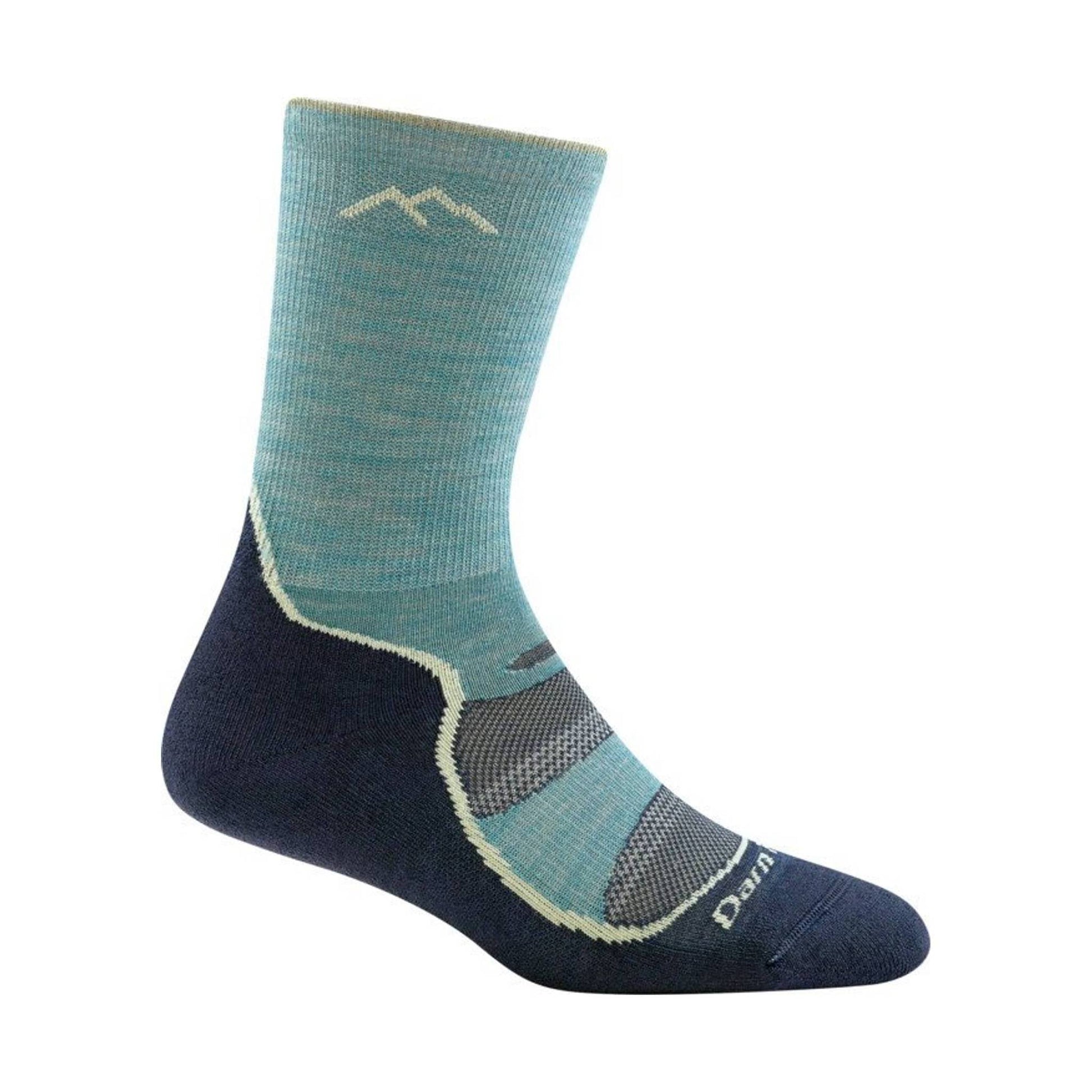 Darn Tough Vermont Women's Lightweight Hiker Micro Crew Cushion - Aqua by Lenny's Shoe & Apparel