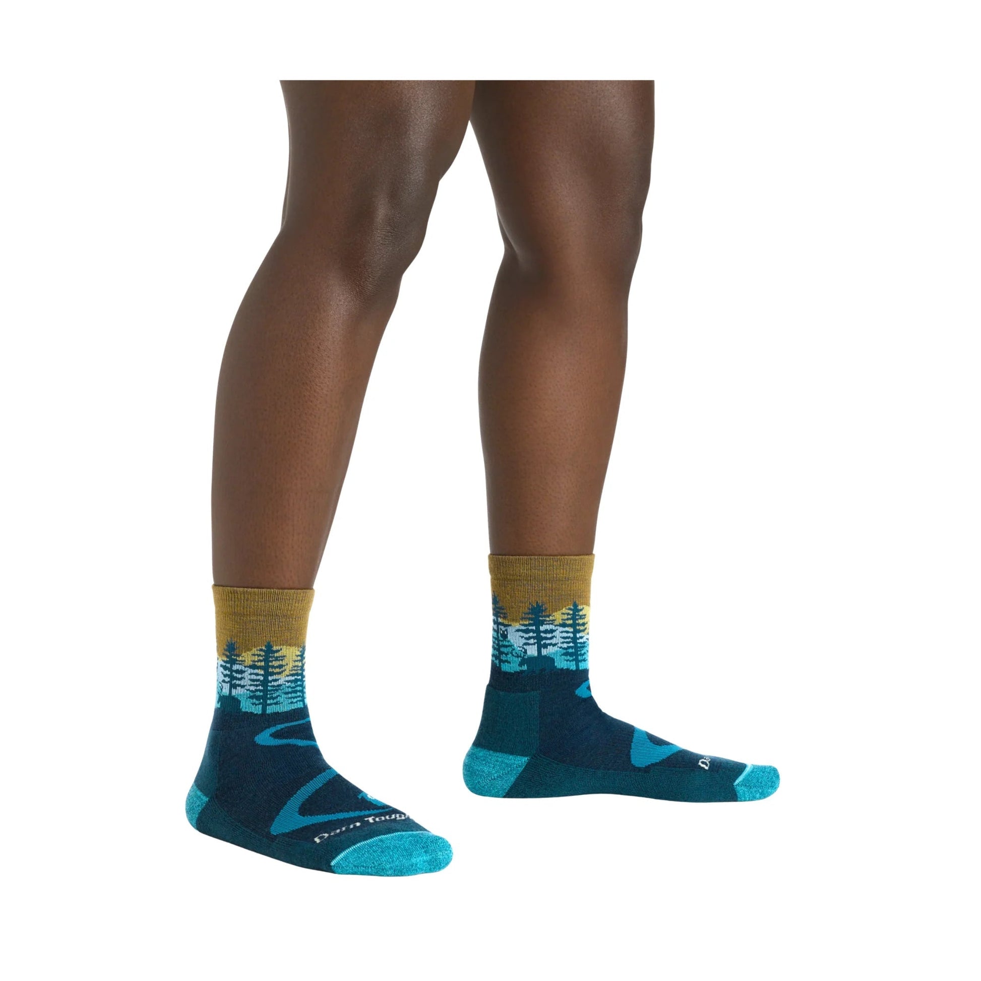 Darn Tough Vermont Women's Northwoods Micro Crew Midweight Hiking Sock - Dark Teal by Lenny's Shoe & Apparel