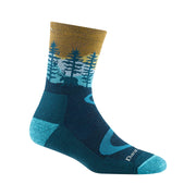 Darn Tough Vermont Women's Northwoods Micro Crew Midweight Hiking Sock - Dark Teal by Lenny's Shoe & Apparel