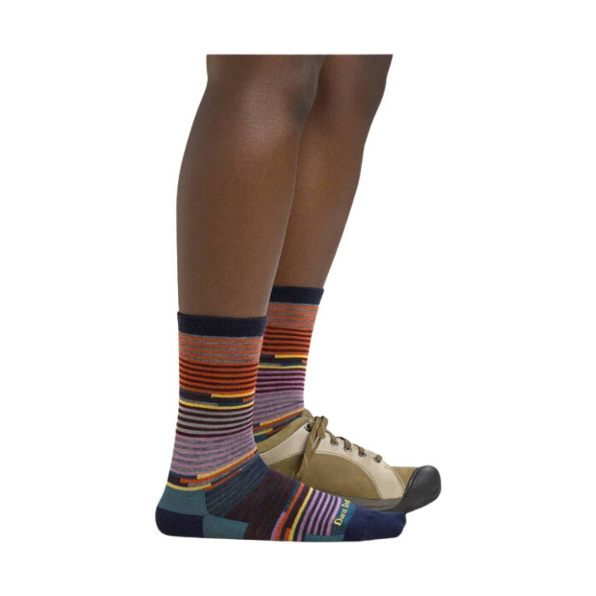 Darn Tough Vermont Women's Pixie Crew Lightweight Lifestyle Sock - Navy Blue by Lenny's Shoe & Apparel