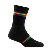 Darn Tough Vermont Women's Prism Crew Lightweight With Cushion Sock - Black by Lenny's Shoe & Apparel