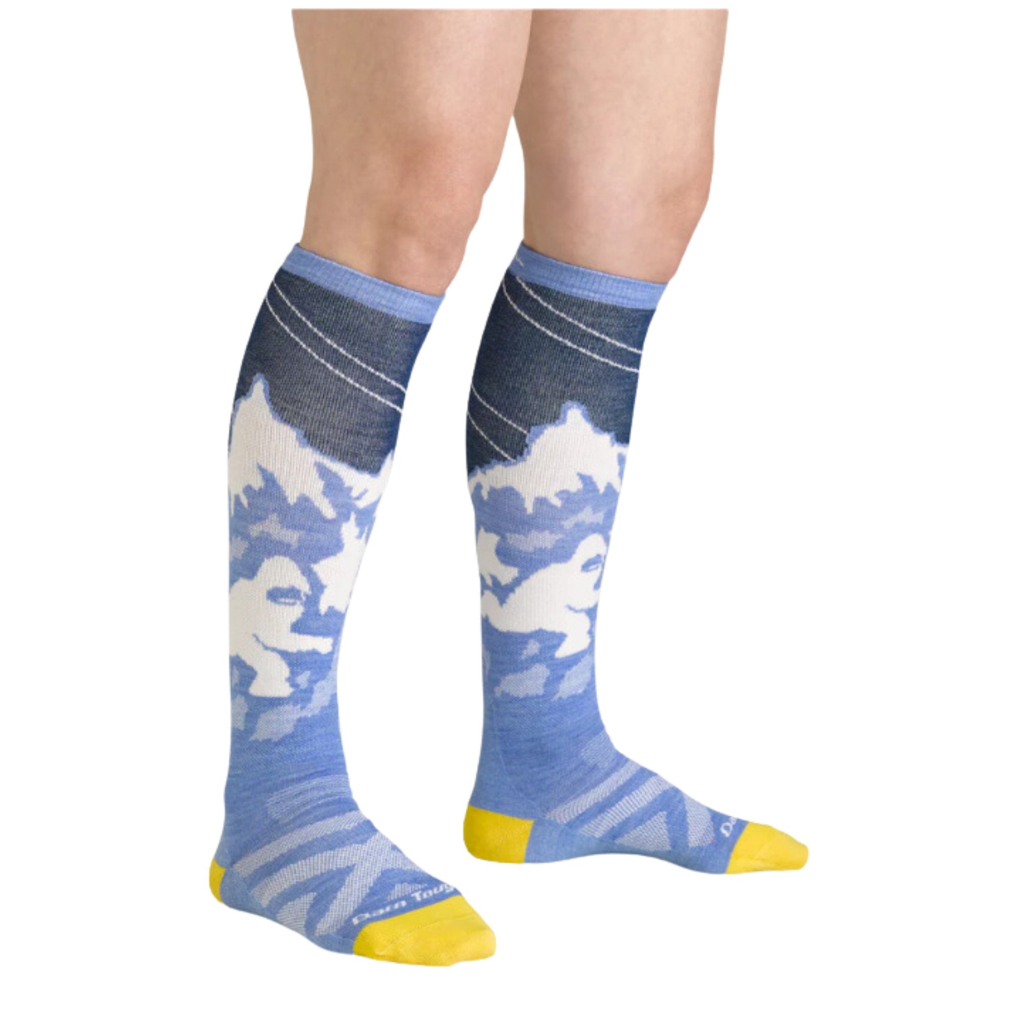 Darn Tough Vermont Women's Yeti Over The Calf Lightweight Ski and Snowboard Sock - Midnight by Lenny's Shoe & Apparel