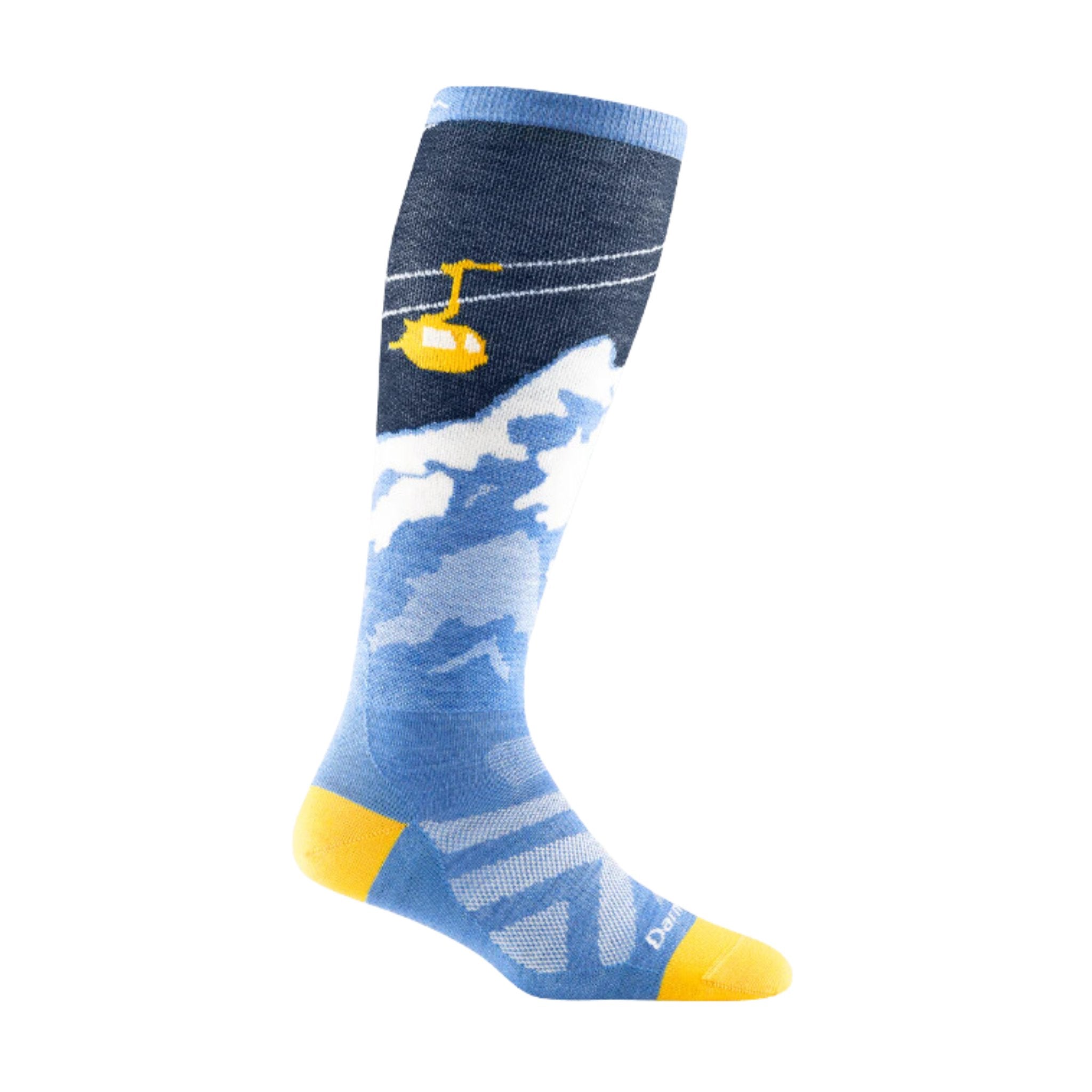 Darn Tough Vermont Women's Yeti Over The Calf Lightweight Ski and Snowboard Sock - Midnight by Lenny's Shoe & Apparel