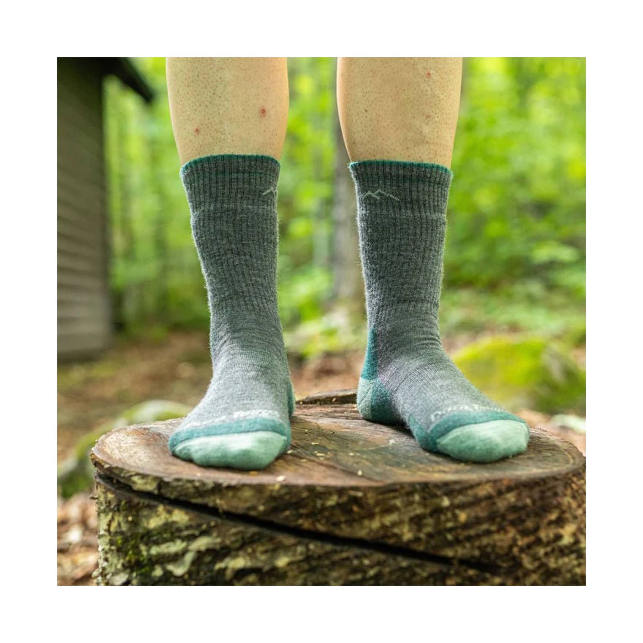 Darn Tough Vermont Women's Hiker Boot Full Cushion Midweight Hiking Sock - Slate by Lenny's Shoe & Apparel