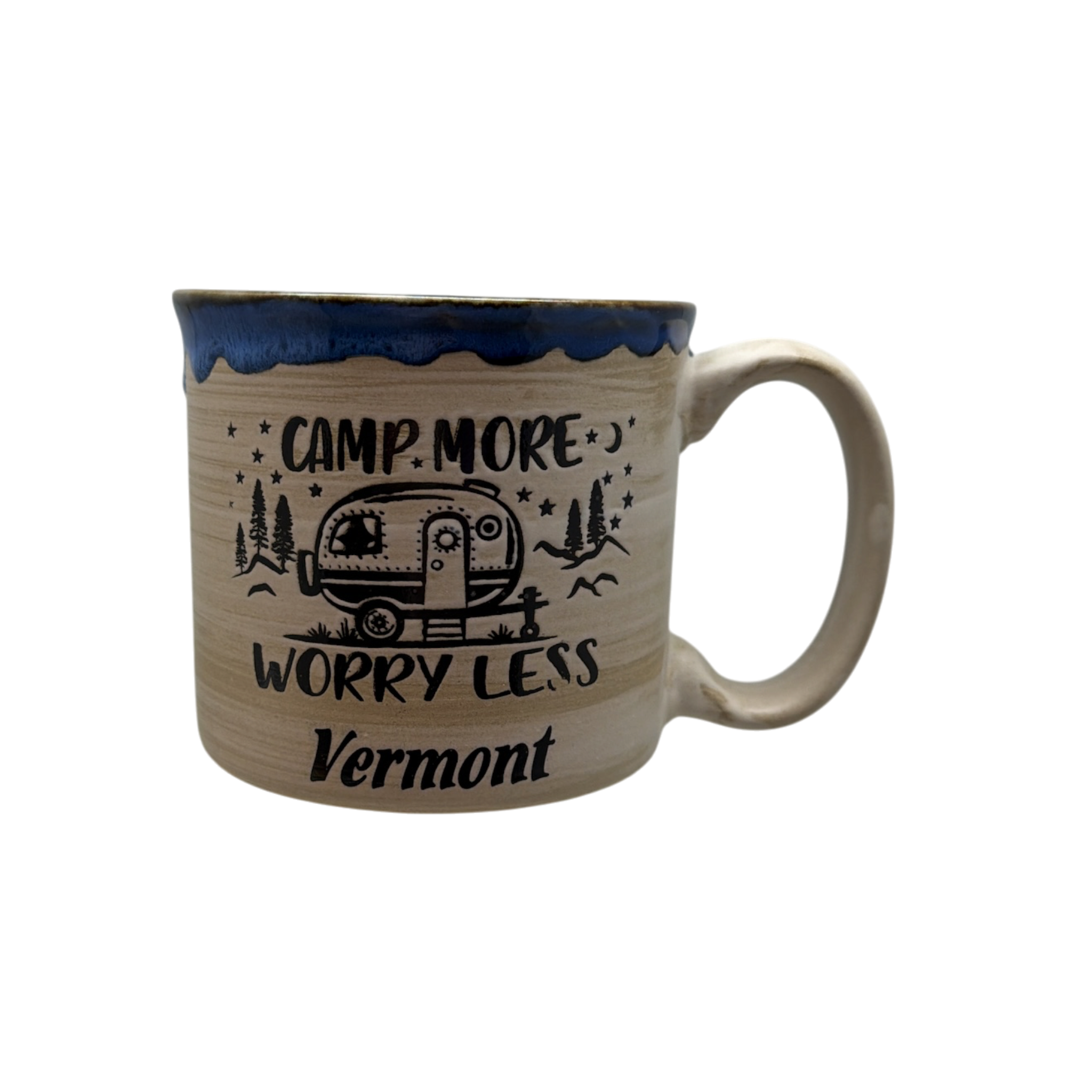 Camp More Embossed Camp Mug - Blue