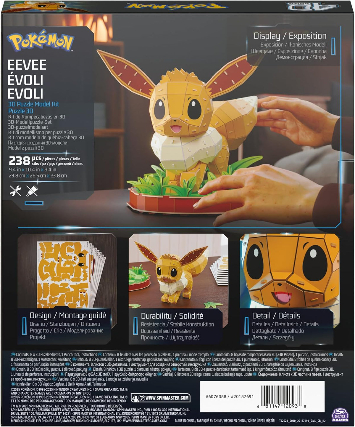 4D Build Pokemon Eevee 3D Puzzle Model Kit