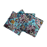 Day of the Dead Skull Quilted Coasters