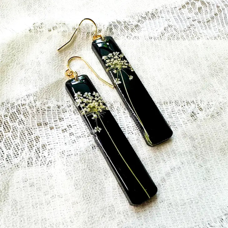 Pressed Flower Earrings