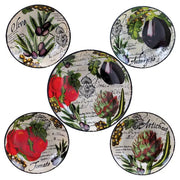 Dinnerware Pasta Set Botanical Veggies 5 Pieces by Homeportonline