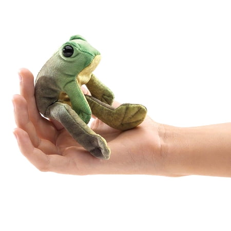 Folkmanis Puppets Mini Sitting Frog Finger Puppet