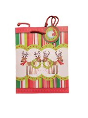 JR Large Tote Giftbag - Cute Reindeer