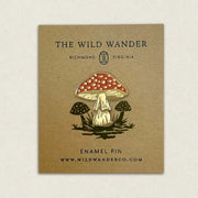 Red Mushroom Enamel Pin by Wild Lark