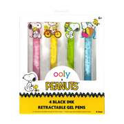 Ooly x Peanuts Gel Pens Black Ink Retractable - Set of 4 by Homeportonline