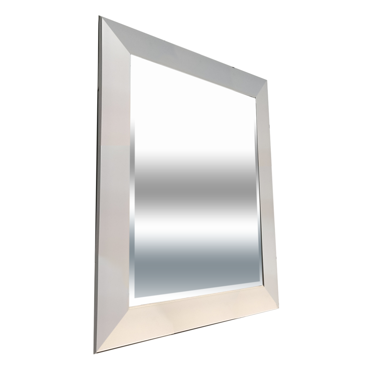 Mirror Rectangle White Paint Finish 24in X 30in Overall by Homeportonline