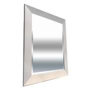 Mirror Rectangle White Paint Finish 24in X 30in Overall by Homeportonline