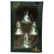 Krebs Value Glass Bell 4 pack - Holly Branch Bell