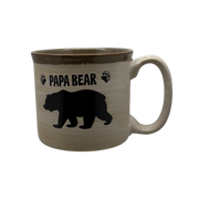 Papa Bear - Drip Glaze Mug - Caramel