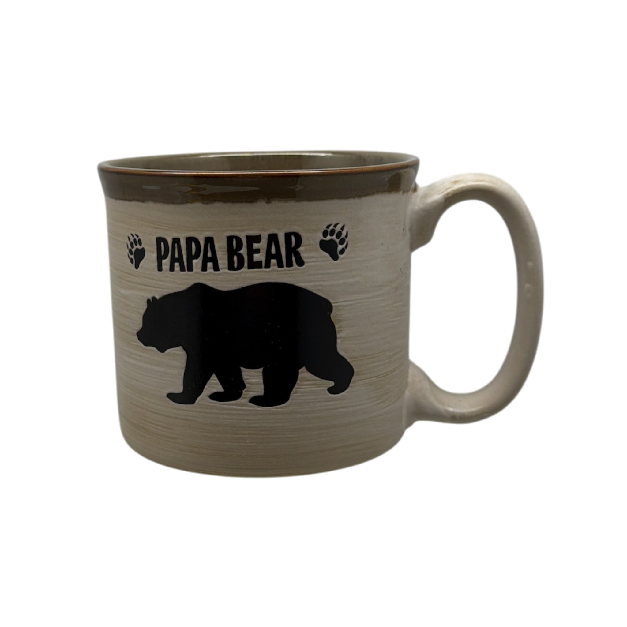 Papa Bear - Drip Glaze Mug - Caramel