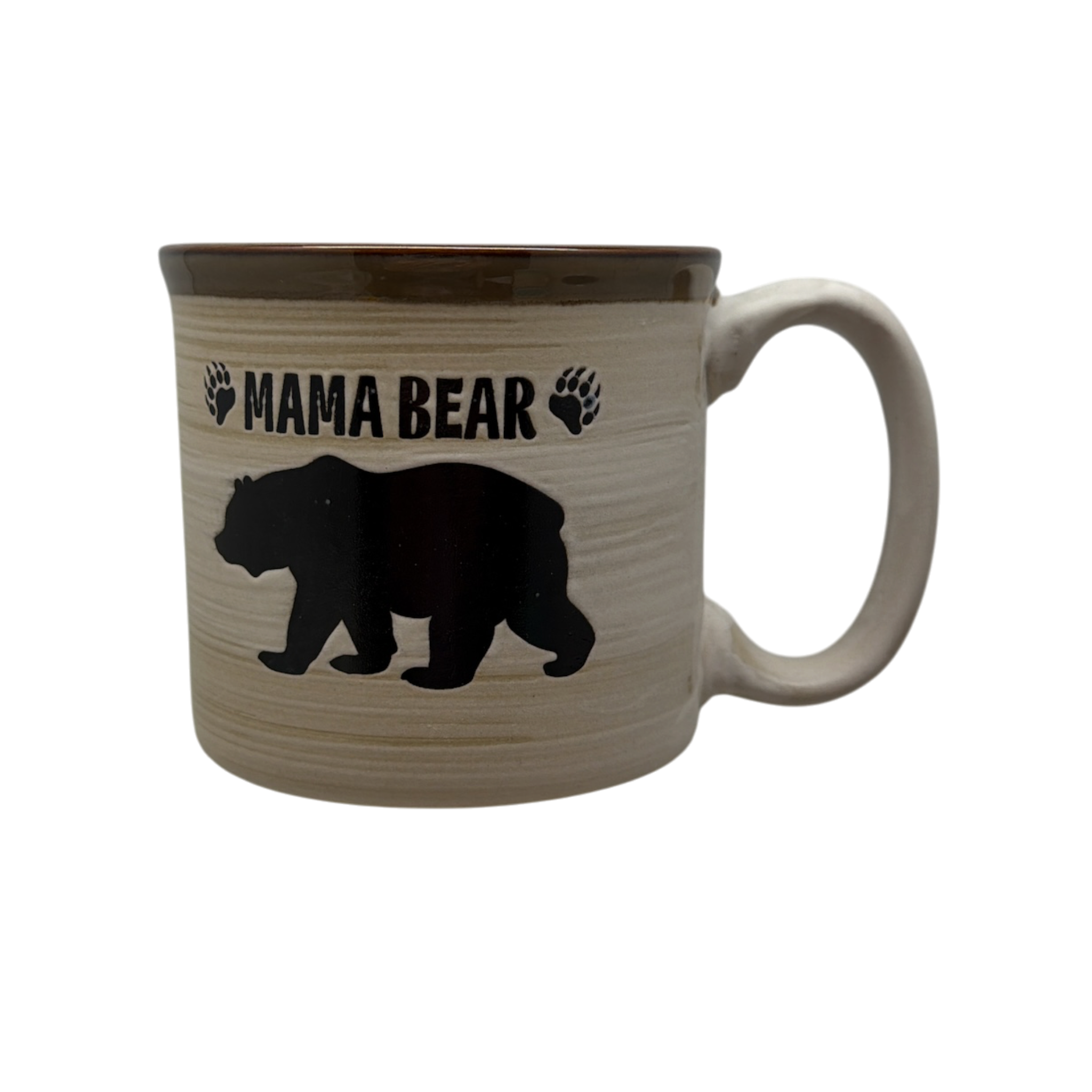 Mama Bear - Drip Glaze Mug - Caramel