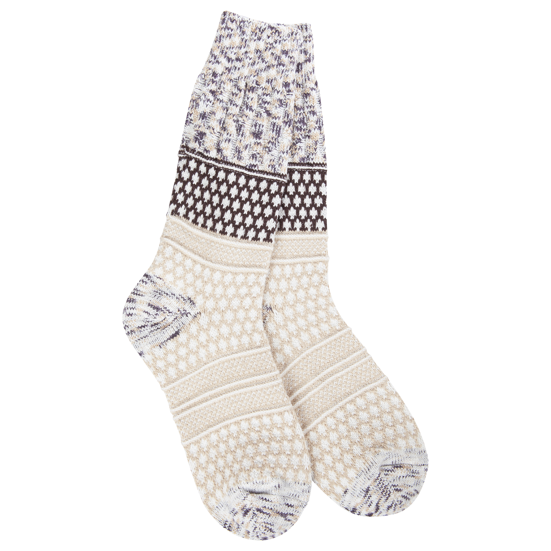 Socks - World's Softest Gallery Crew Cookie Dough by Homeportonline