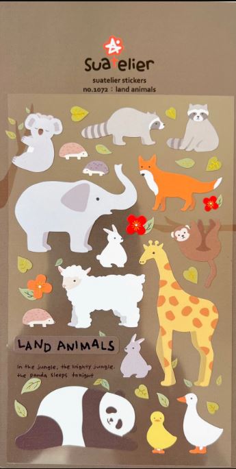 Stickers Land Animals by Homeportonline