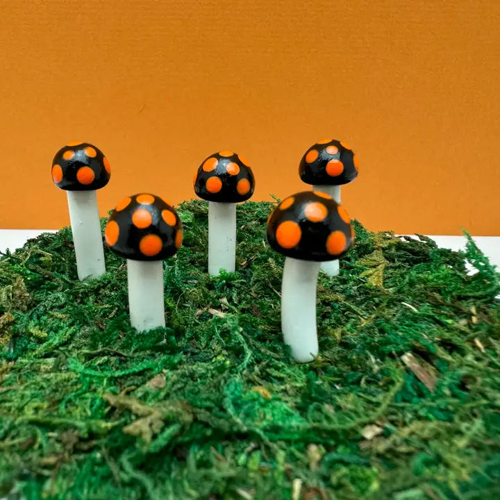Fairy Garden Mushroom Ball-style Plant Pick