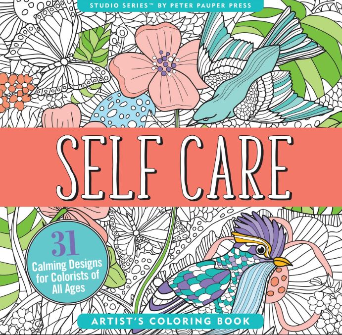 Artist's Adult Coloring Book Self Care by Homeportonline
