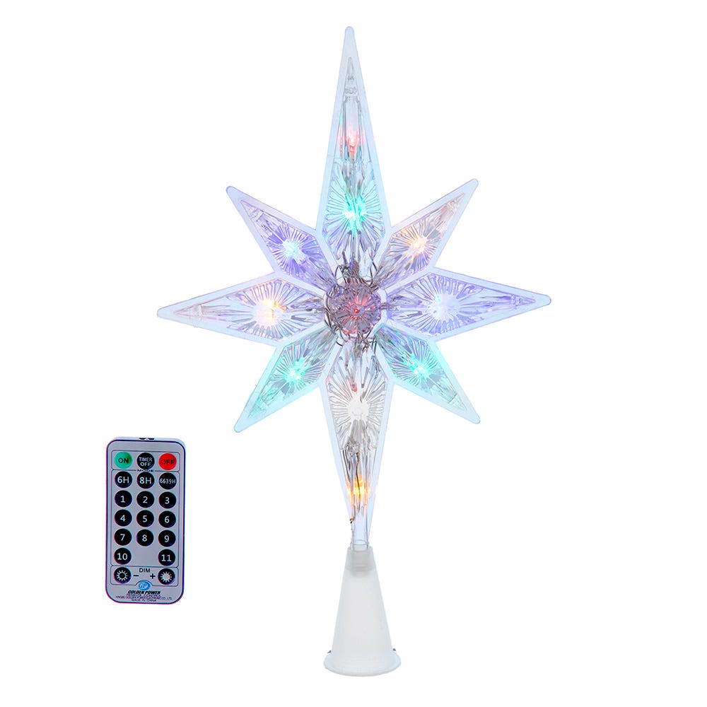 Dynamic Star Treetop with Remote Control - 12.6 Inches