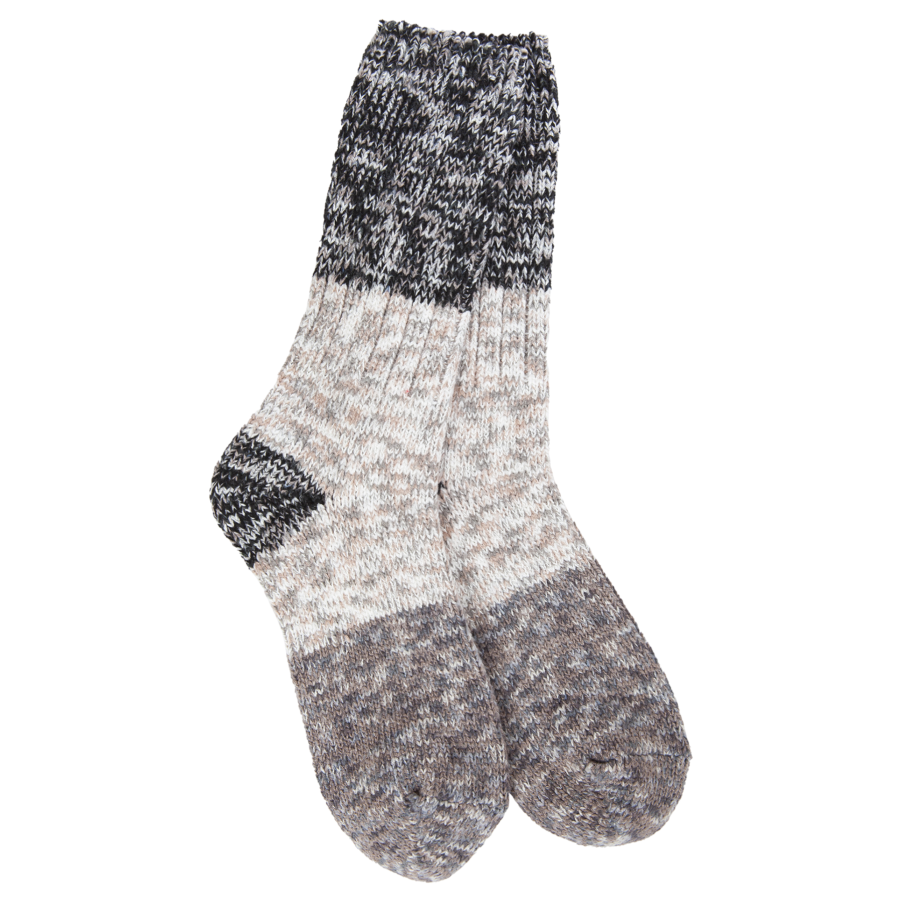 Socks - World's Softest Ragg Crew Stone CB-Multi by Homeportonline