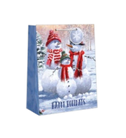 Traditional Small Gift Bag - Snow Family