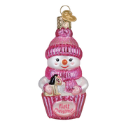 Snow Baby Cupcake Girl Ornament