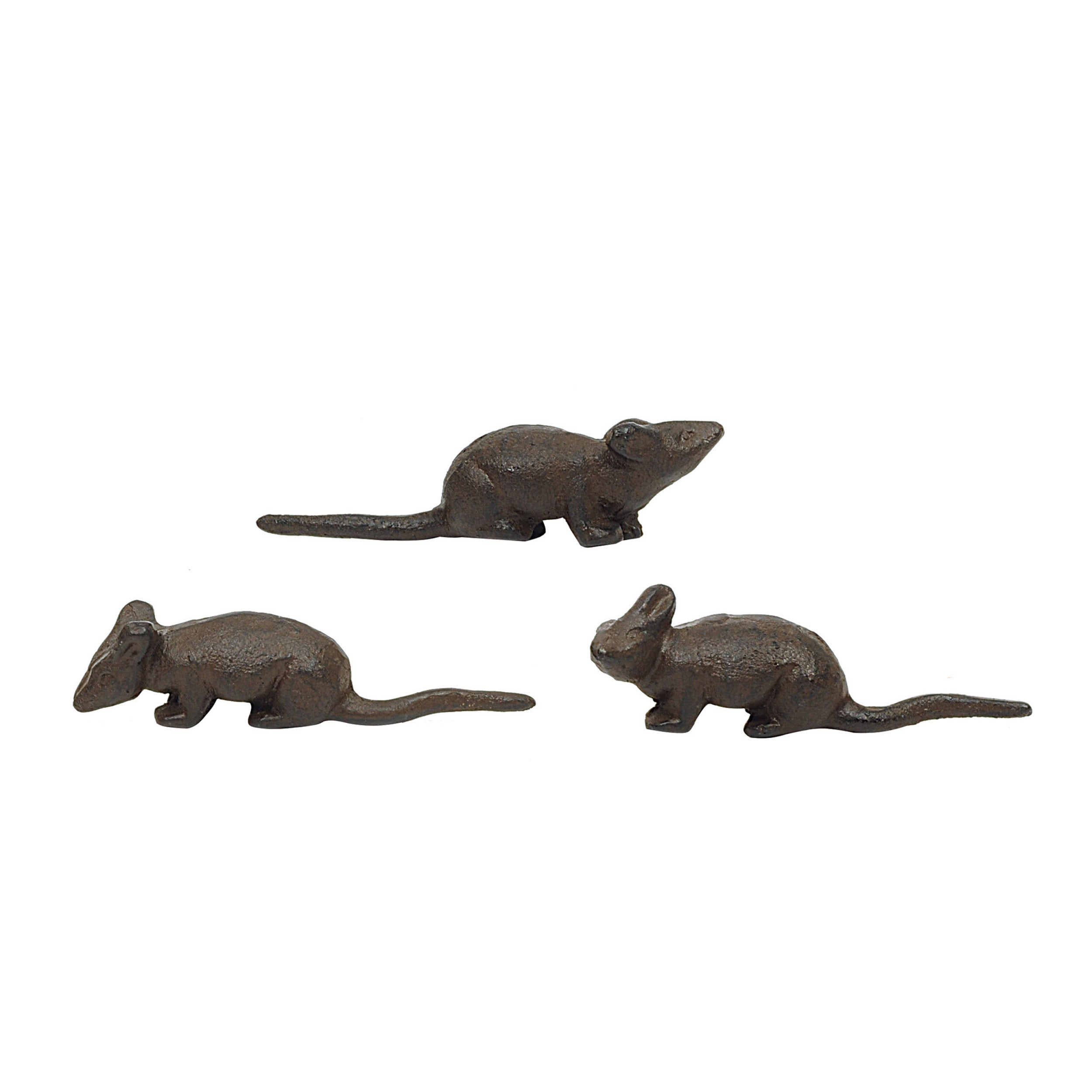 Mouse Cast Iron 3 Poses (Sold Separately) by Homeportonline