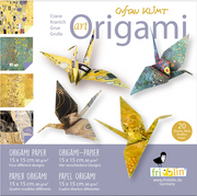 Art Origami 15cm x 15cm Gustav Klimt Cranes by Homeportonline