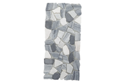 Real Stone Mat - Gray and White - 12 x 5.5 inch