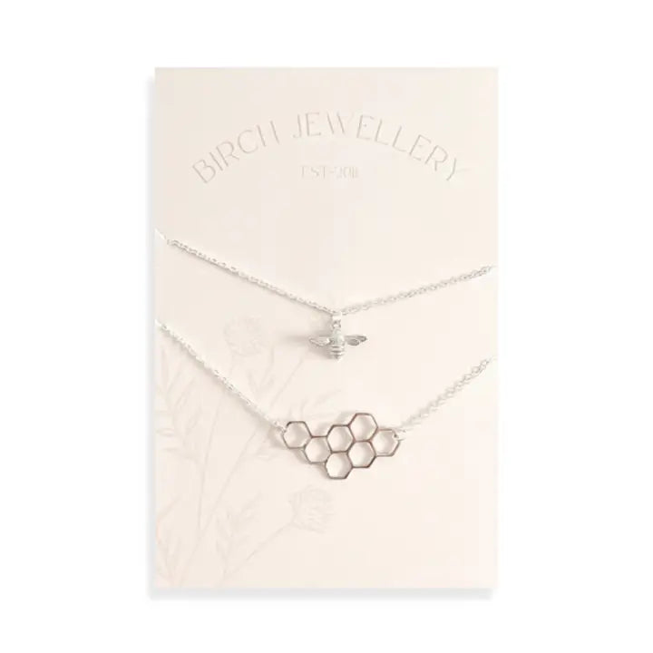 Bee & Honeycomb Necklace Set