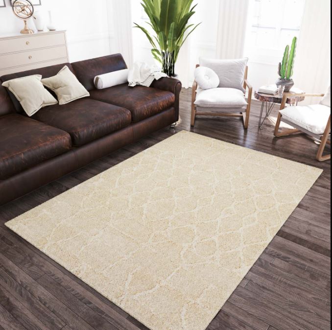Marquee Rug Ivory 5'1" X 7'5" by Homeportonline