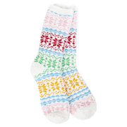 Socks - Cozy Winter Crew Fair Isle Whimsical by Homeportonline