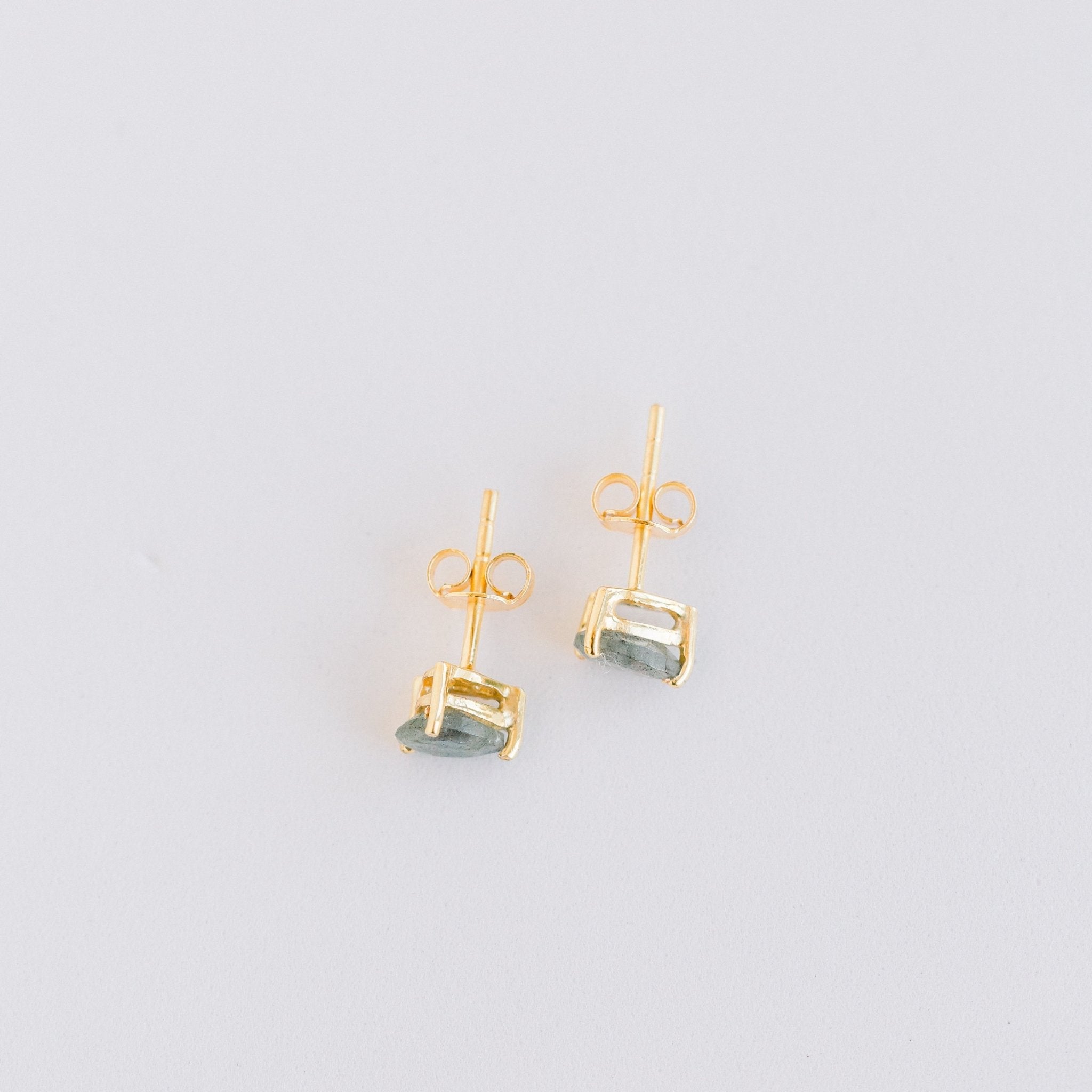 Deco Mini Studs | Labradorite by elliparr