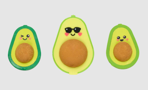 Erasers and Sharpener Avocado Love by Homeportonline