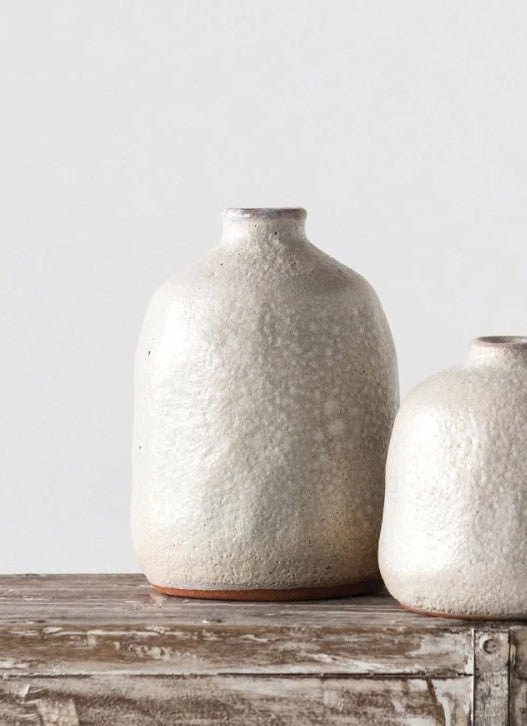 Vase Terracotta Grey Sand Finish Medium by Homeportonline