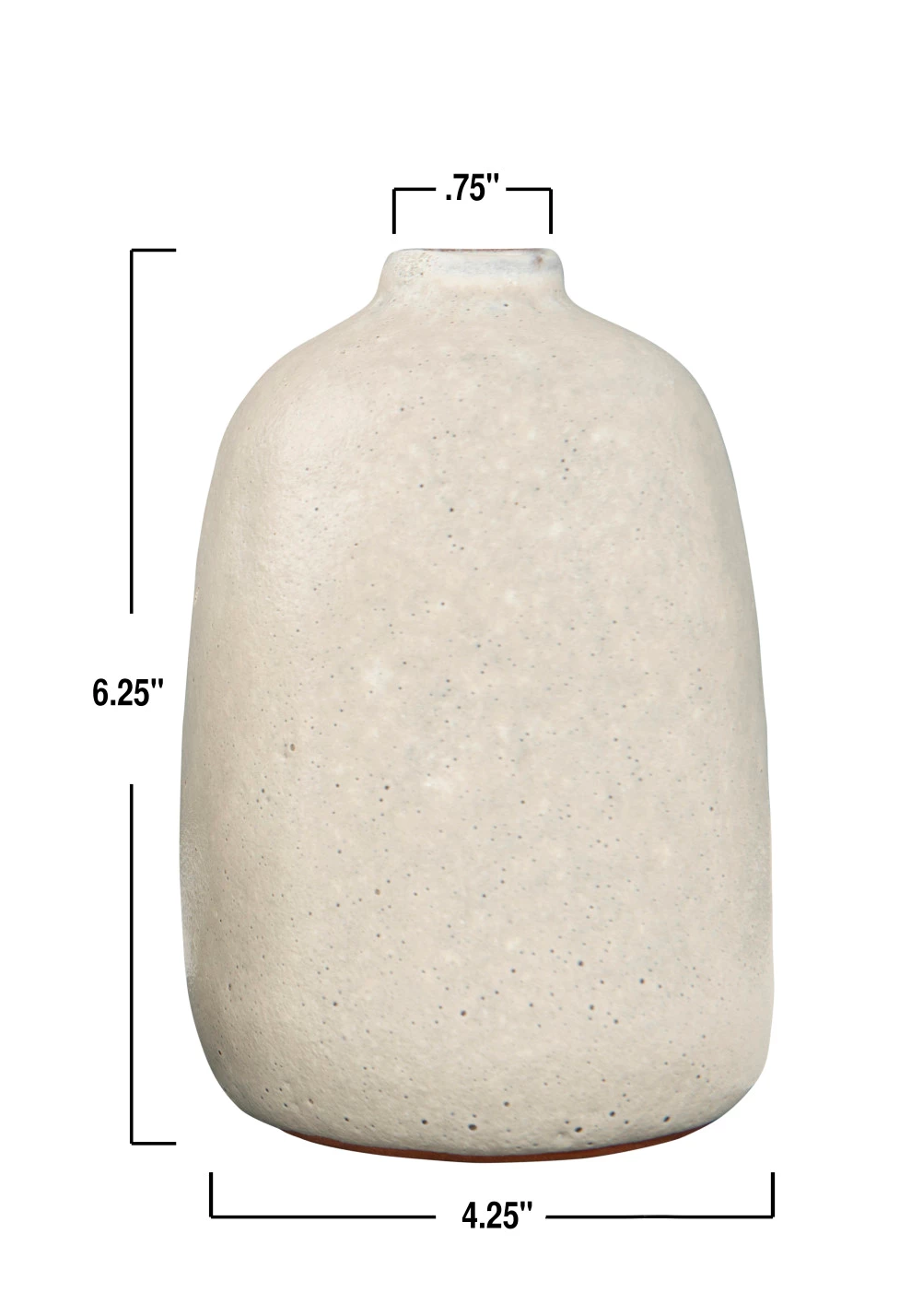 Vase Terracotta Grey Sand Finish Large by Homeportonline