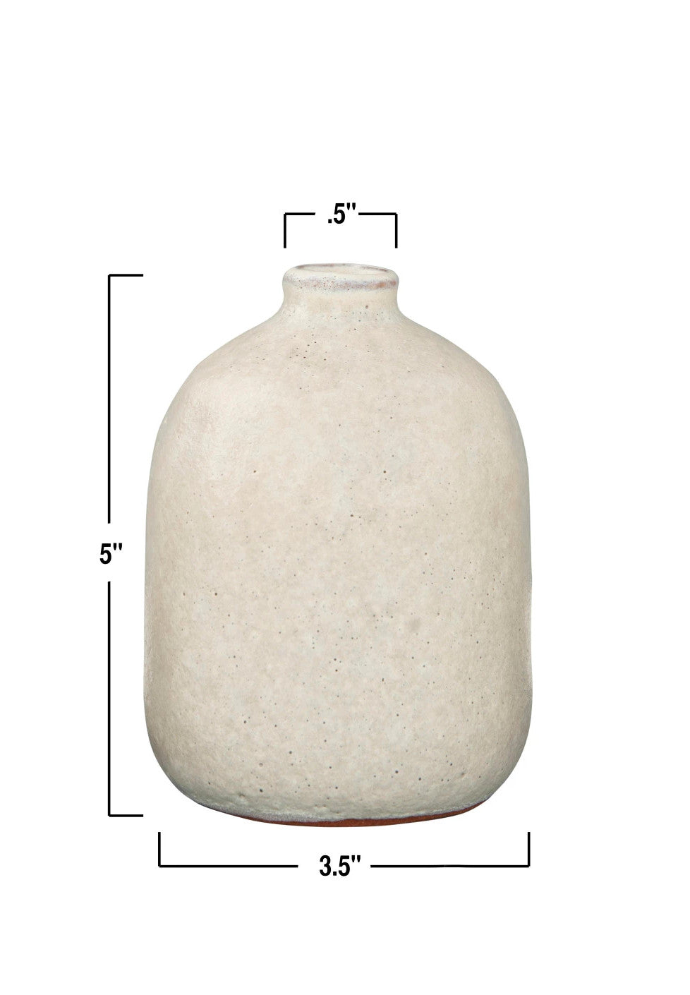 Vase Terracotta Grey Sand Finish Medium by Homeportonline