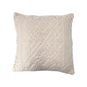 Throw Pillow Jacquard Woven Cotton 18" by Homeportonline