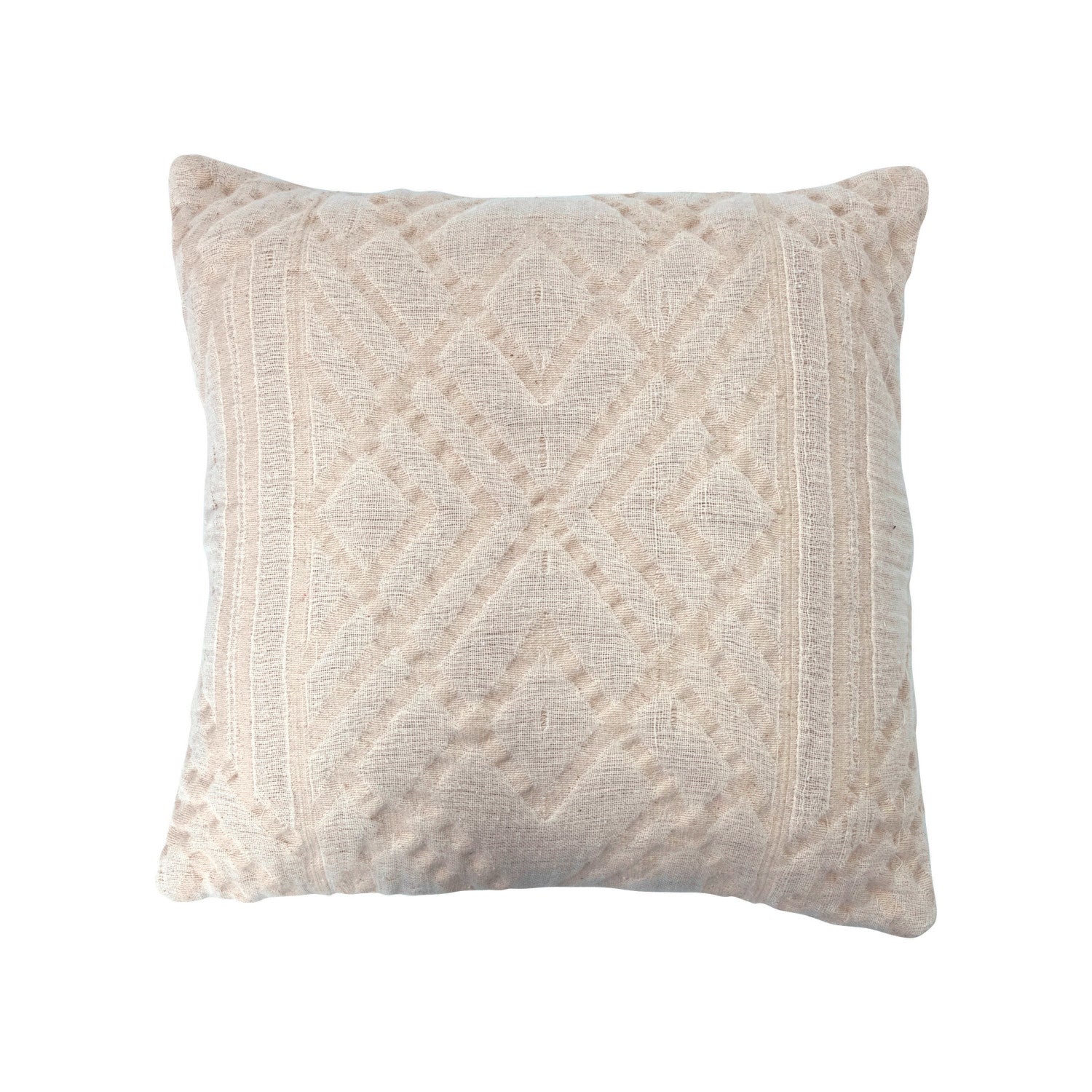 Throw Pillow Jacquard Woven Cotton 18" by Homeportonline