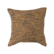 Pillow Boucle Melange Cotton Blend Copper & Black 20" Square by Homeportonline