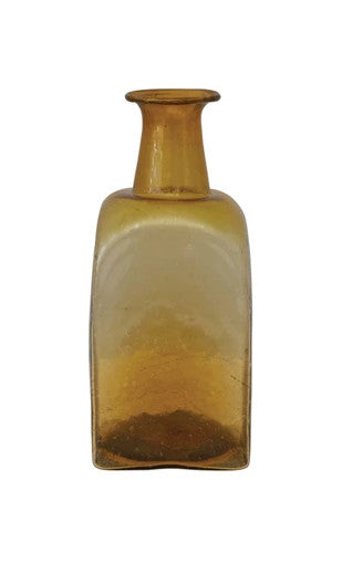 Vase Glass Hand Blown Amber Large by Homeportonline