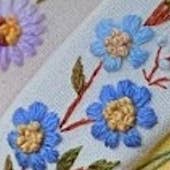 Summer Floral Embroidered Headband