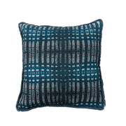 Pillow Cotton Slub Printed Blue & White "Stripe" by Homeportonline