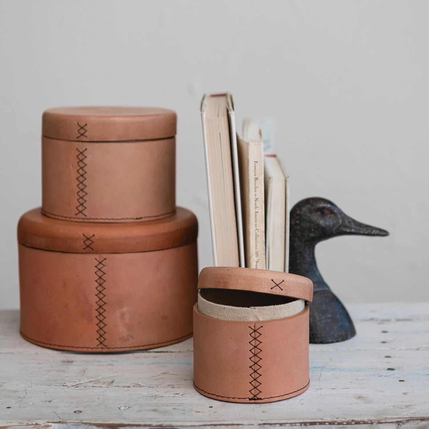 Bookends Cast Iron Duck Heads Brown (Sold as Pair) by Homeportonline
